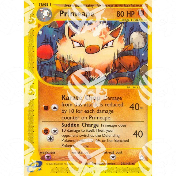 Aquapolis - Primeape - 29/147 - Warcard - Aquapolis - Primeape - 29/147 i prezzi più bassi sul mercato, solo da www.warcardshop.com! Carte singole, box, buste e mazzi.