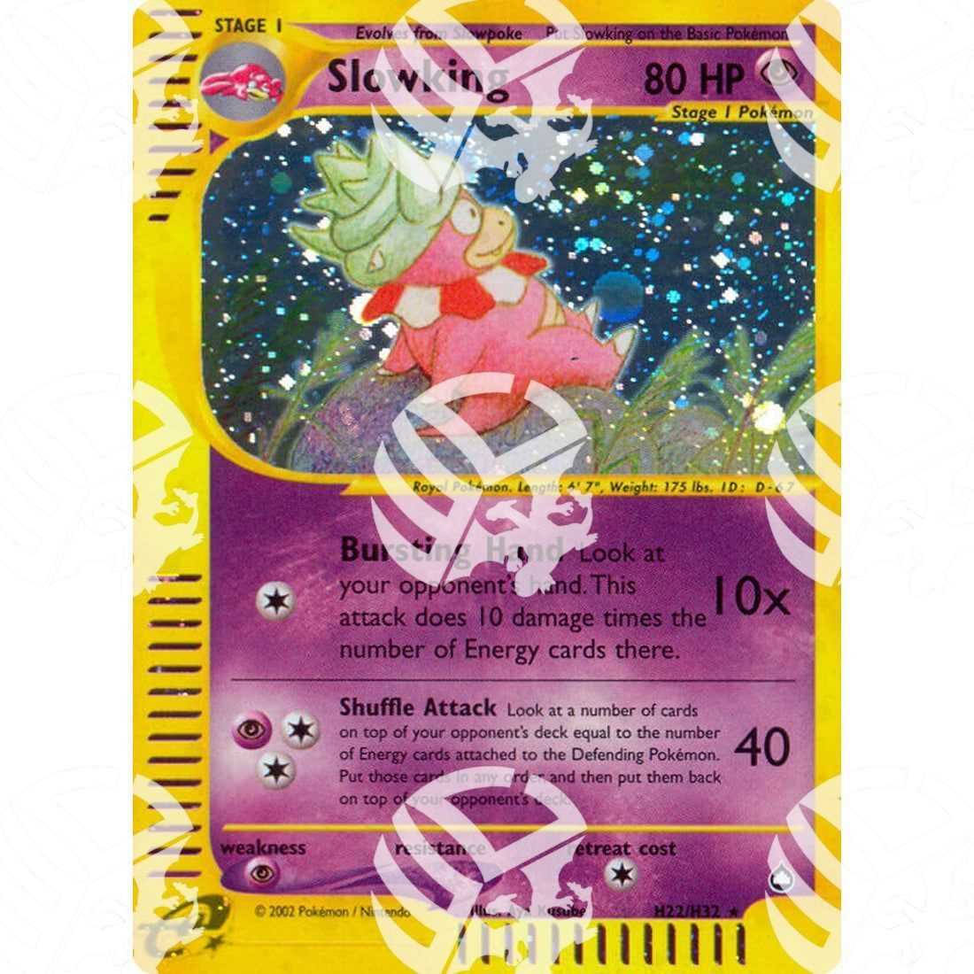 Aquapolis - Slowking - Holo Rare H22/H32 - Warcard - Aquapolis - Slowking - Holo Rare H22/H32 i prezzi più bassi sul mercato, solo da www.warcardshop.com! Carte singole, box, buste e mazzi.