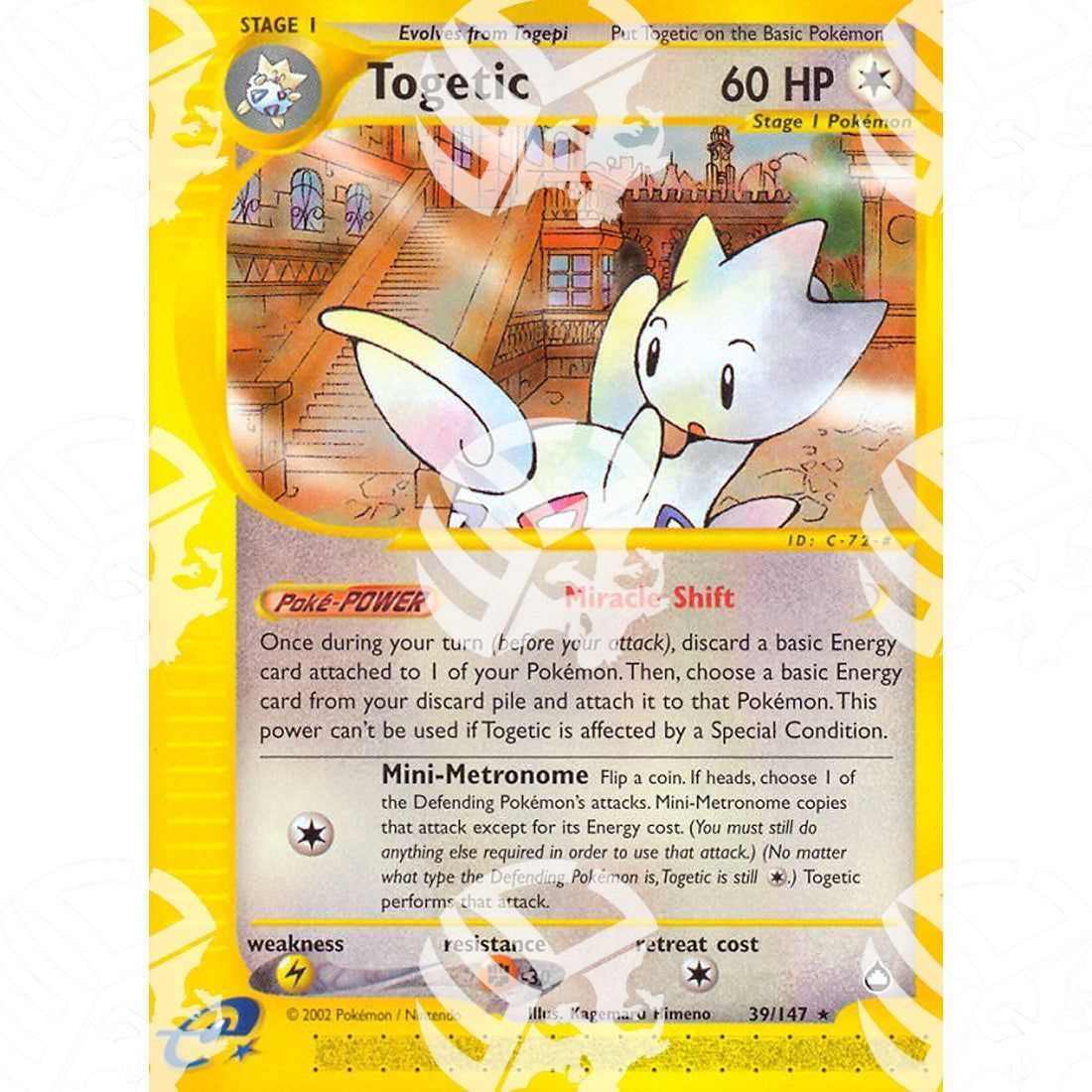 Aquapolis - Togetic - 39/147 - Warcard - Aquapolis - Togetic - 39/147 i prezzi più bassi sul mercato, solo da www.warcardshop.com! Carte singole, box, buste e mazzi.