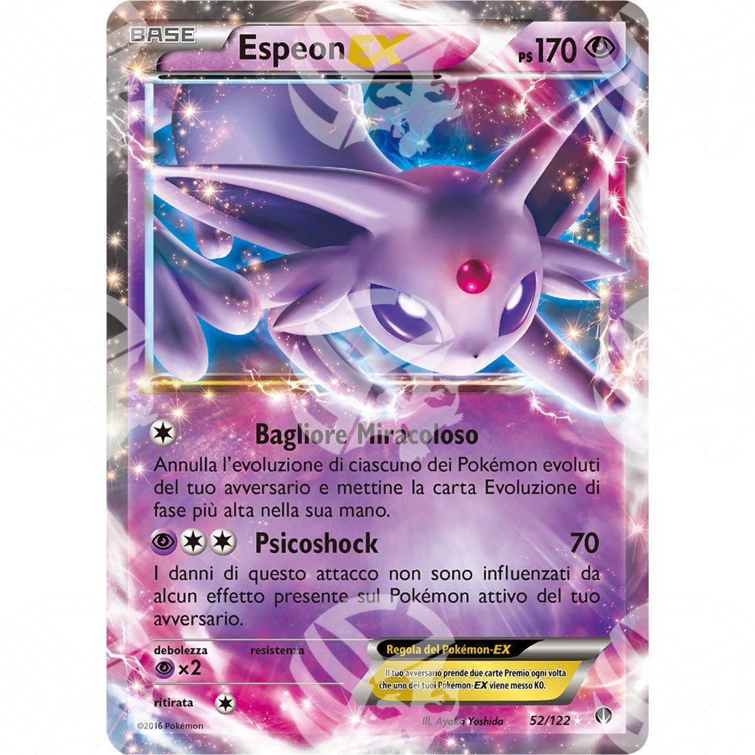 Turbocrash - Espeon EX - 52/122 - Warcard - Turbocrash - Espeon EX - 52/122 i prezzi più bassi sul mercato, solo da www.warcardshop.com! Carte singole, box, buste e mazzi.