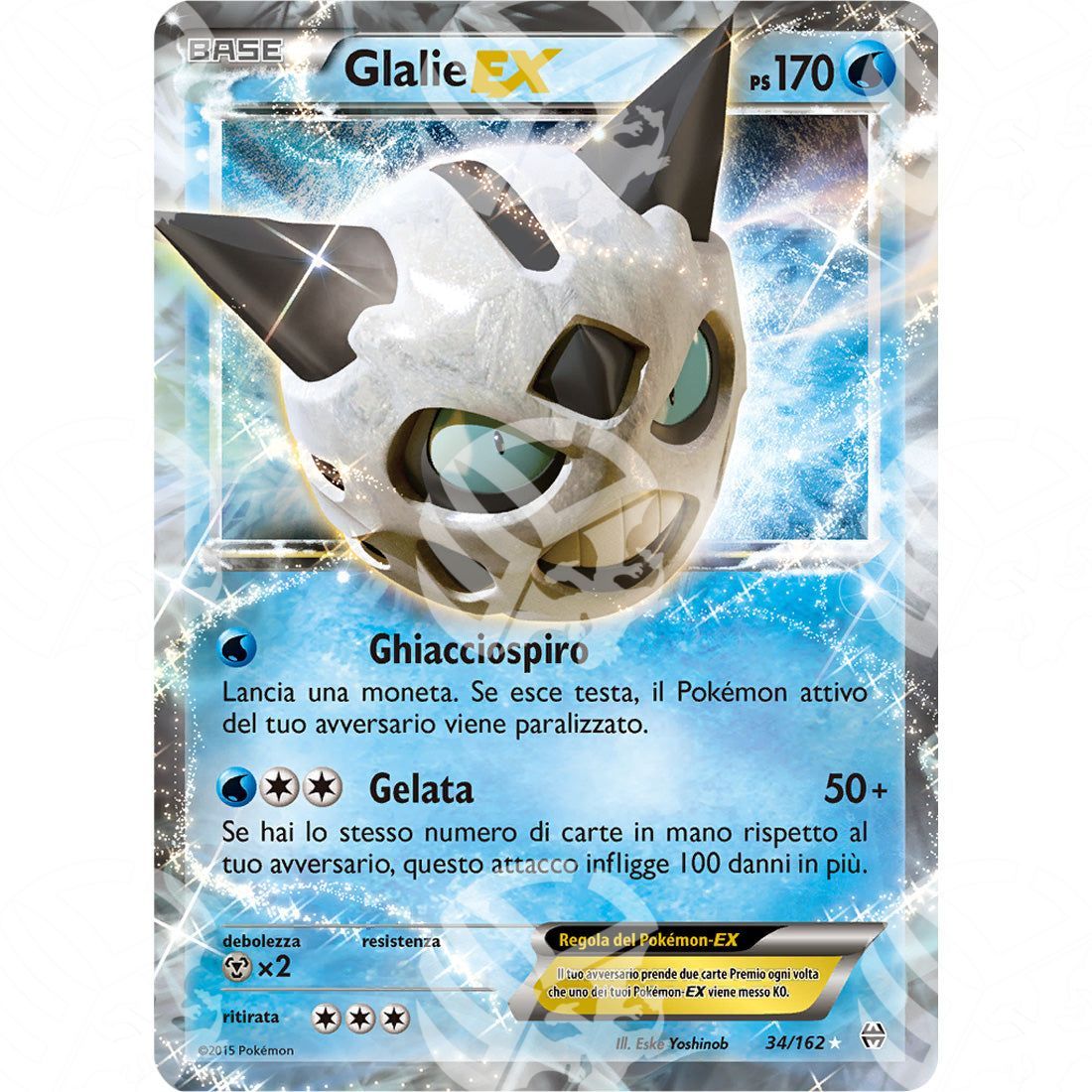 Turboblitz - Glalie EX - 34/162 - Warcard - Turboblitz - Glalie EX - 34/162 i prezzi più bassi sul mercato, solo da www.warcardshop.com! Carte singole, box, buste e mazzi.