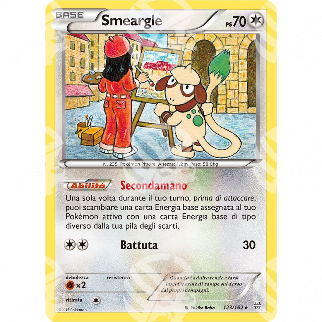 Turboblitz - Smeargle - 123/162 - Warcard - Turboblitz - Smeargle - 123/162 i prezzi più bassi sul mercato, solo da www.warcardshop.com! Carte singole, box, buste e mazzi.