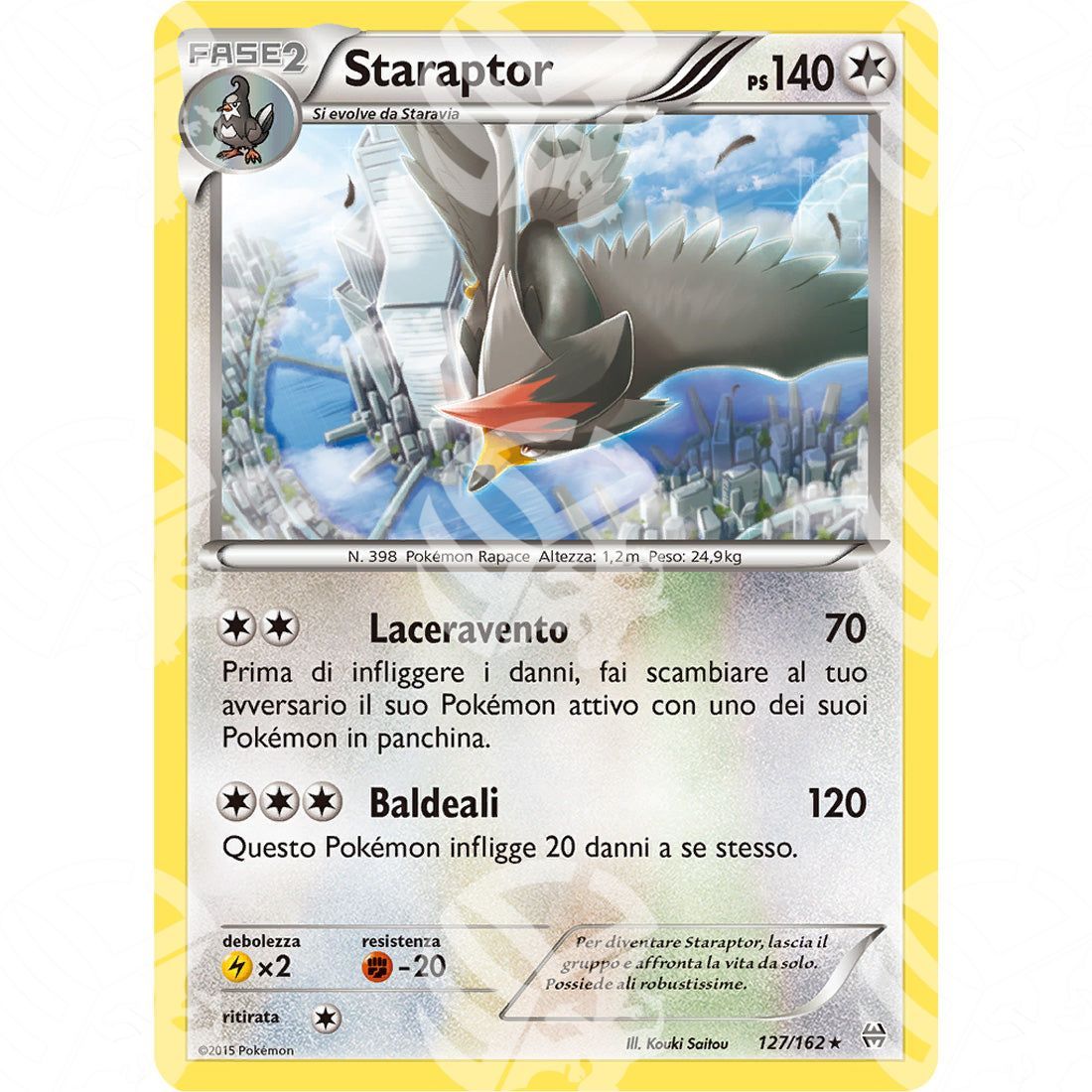 Turboblitz - Staraptor - 127/162 - Warcard - Turboblitz - Staraptor - 127/162 i prezzi più bassi sul mercato, solo da www.warcardshop.com! Carte singole, box, buste e mazzi.