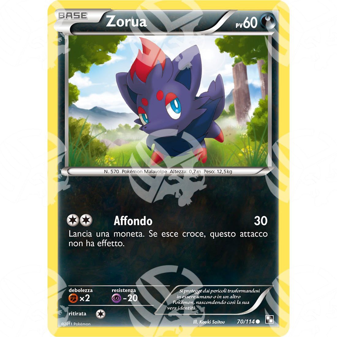 Nero e Bianco - Zorua - 70/114 - Warcard - Nero e Bianco - Zorua - 70/114 i prezzi più bassi sul mercato, solo da www.warcardshop.com! Carte singole, box, buste e mazzi.