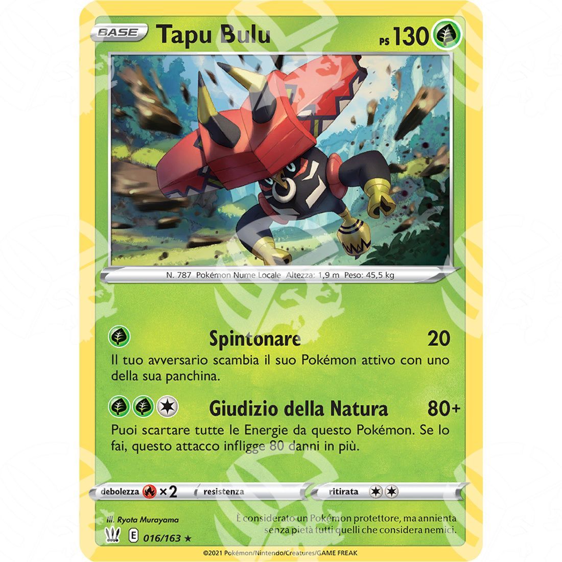 Stili di Lotta - Tapu Bulu - Holo Rare 16/163 - Warcard - Stili di Lotta - Tapu Bulu - Holo Rare 16/163 i prezzi più bassi sul mercato, solo da www.warcardshop.com! Carte singole, box, buste e mazzi.