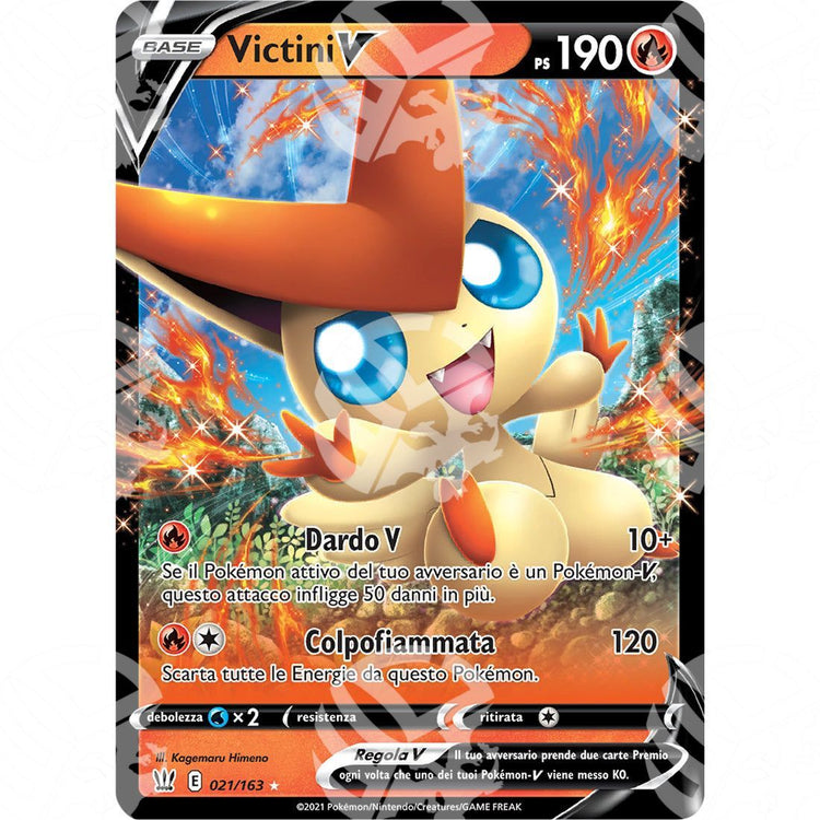 Stili di Lotta - Victini V - 21/163 - Warcard - Stili di Lotta - Victini V - 21/163 i prezzi più bassi sul mercato, solo da www.warcardshop.com! Carte singole, box, buste e mazzi.