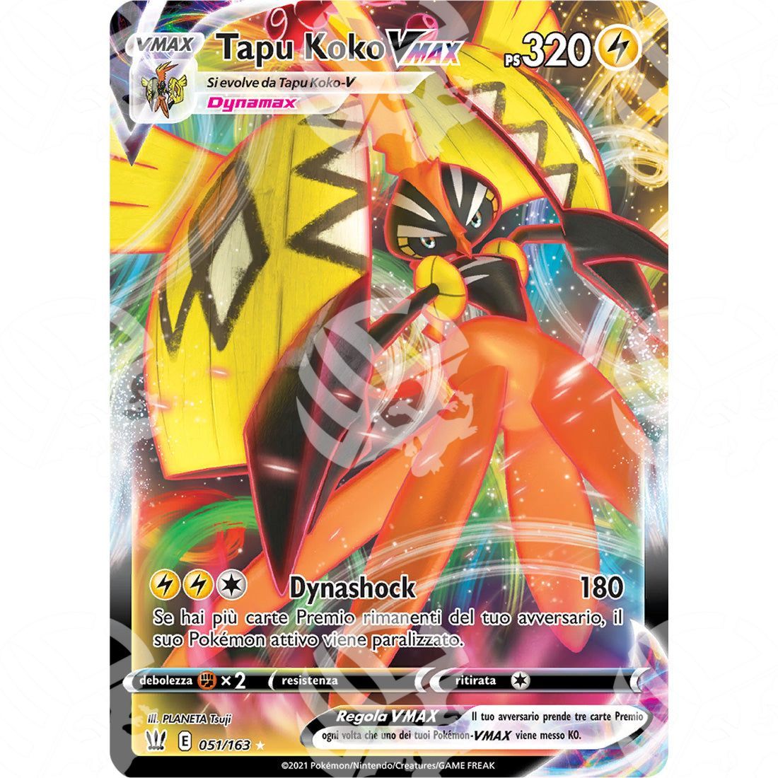 Stili di Lotta - Tapu Koko VMAX - 51/163 - Warcard - Stili di Lotta - Tapu Koko VMAX - 51/163 i prezzi più bassi sul mercato, solo da www.warcardshop.com! Carte singole, box, buste e mazzi.