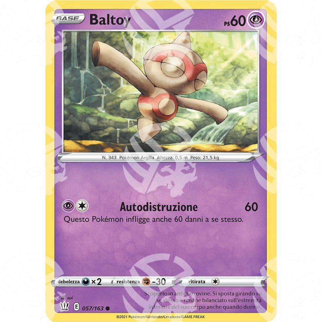 Stili di Lotta - Baltoy - 57/163 - Warcard - Stili di Lotta - Baltoy - 57/163 i prezzi più bassi sul mercato, solo da www.warcardshop.com! Carte singole, box, buste e mazzi.