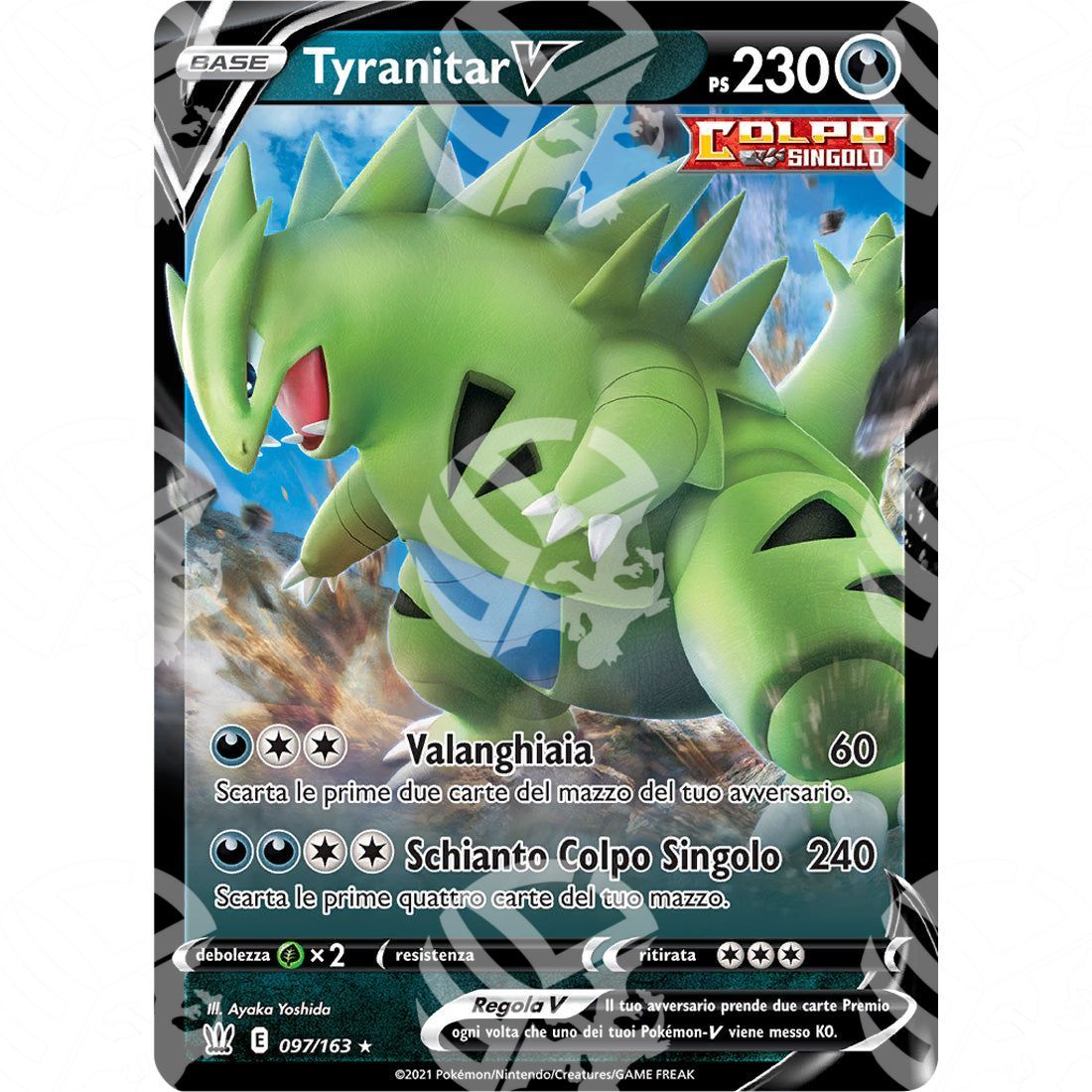 Stili di Lotta - Tyranitar V - Ultra-Rare 97/163 - Warcard - Stili di Lotta - Tyranitar V - Ultra-Rare 97/163 i prezzi più bassi sul mercato, solo da www.warcardshop.com! Carte singole, box, buste e mazzi.