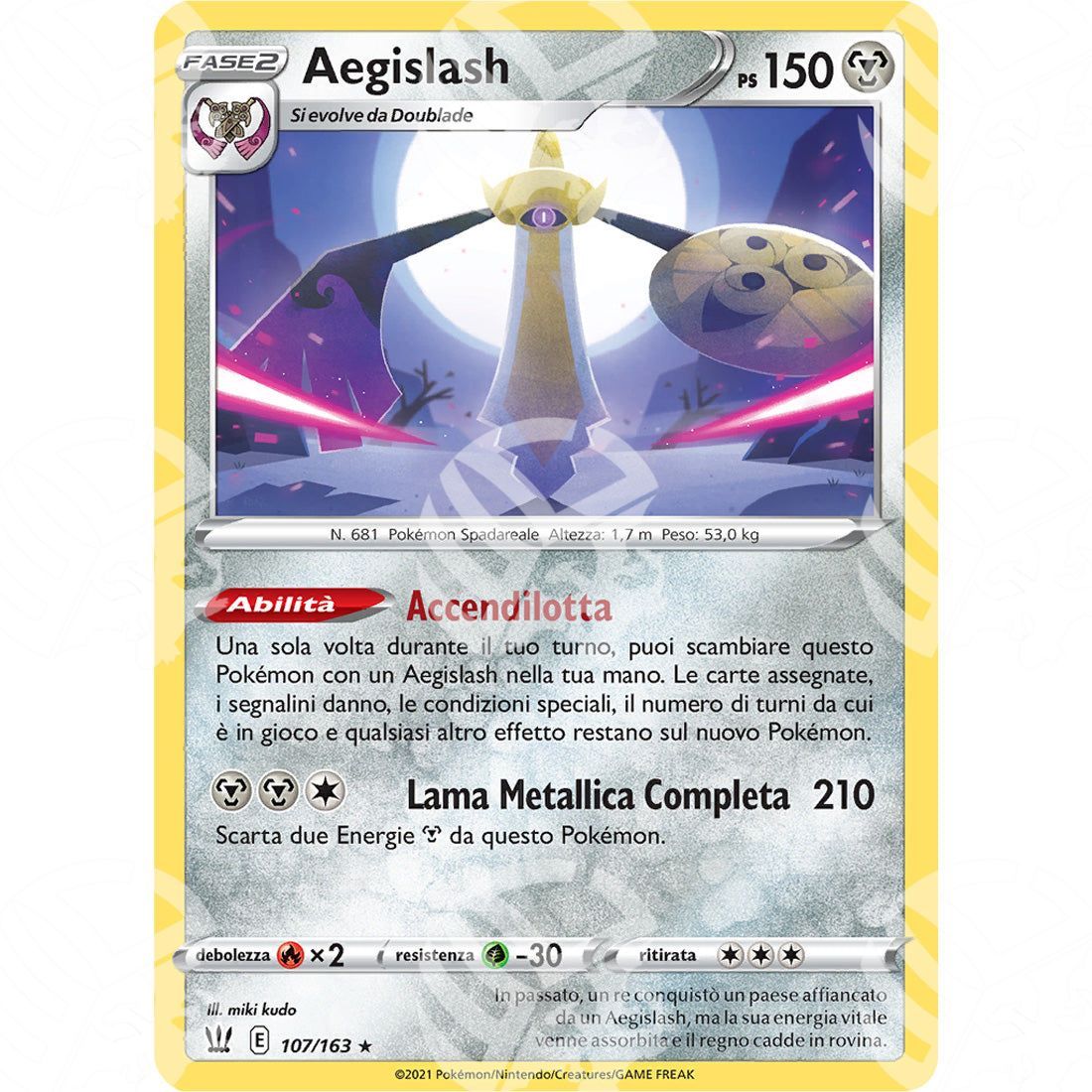 Stili di Lotta - Aegislash - Holo Rare 107/163 - Warcard - Stili di Lotta - Aegislash - Holo Rare 107/163 i prezzi più bassi sul mercato, solo da www.warcardshop.com! Carte singole, box, buste e mazzi.