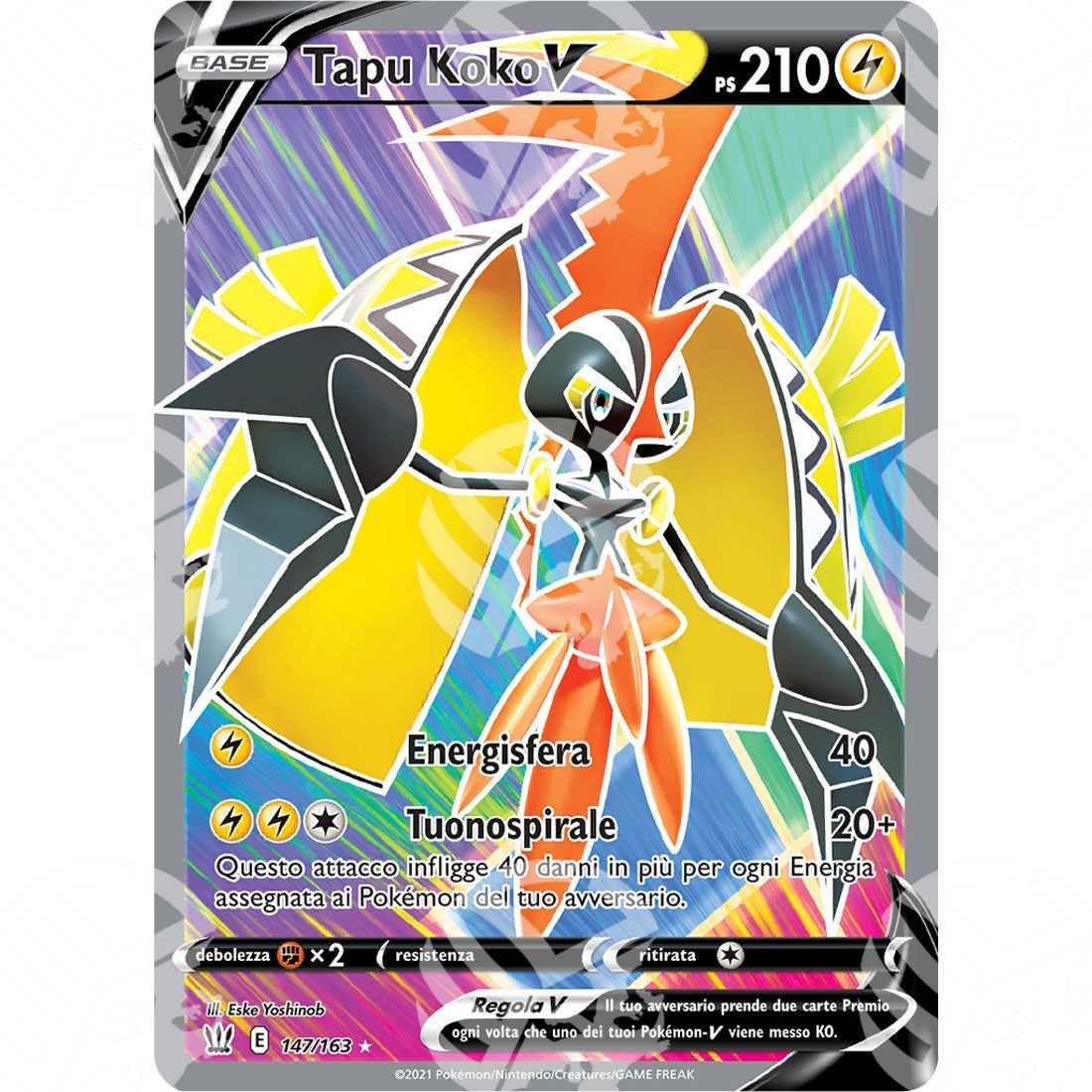 Stili di Lotta - Tapu Koko V - 147/163 - Warcard - Stili di Lotta - Tapu Koko V - 147/163 i prezzi più bassi sul mercato, solo da www.warcardshop.com! Carte singole, box, buste e mazzi.