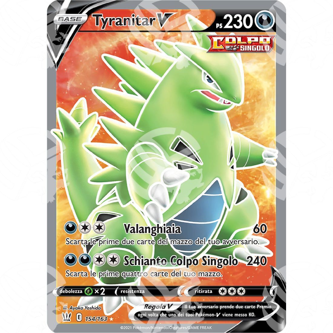 Stili di Lotta - Tyranitar V - 154/163 - Warcard - Stili di Lotta - Tyranitar V - 154/163 i prezzi più bassi sul mercato, solo da www.warcardshop.com! Carte singole, box, buste e mazzi.