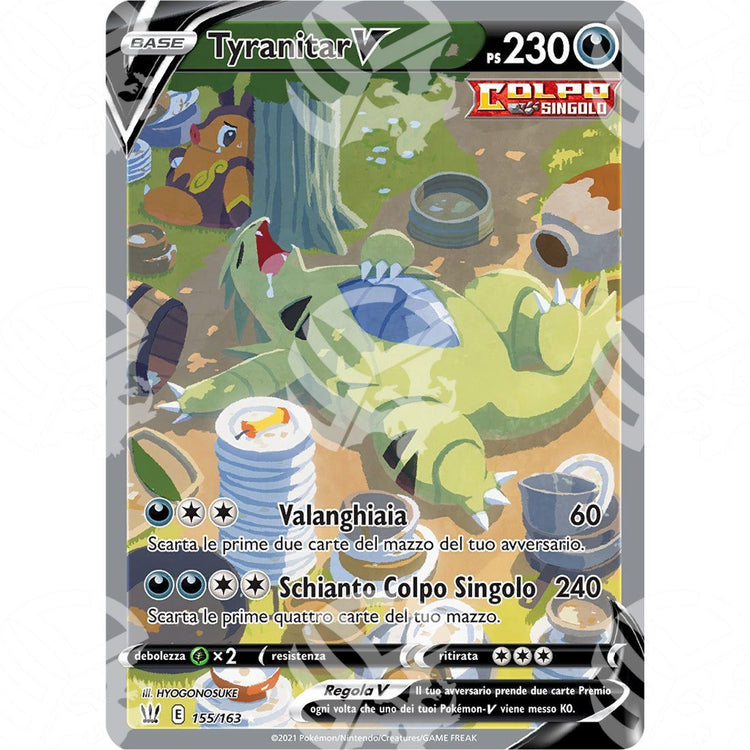 Stili di Lotta - Tyranitar V - 155/163 - Warcard - Stili di Lotta - Tyranitar V - 155/163 i prezzi più bassi sul mercato, solo da www.warcardshop.com! Carte singole, box, buste e mazzi.