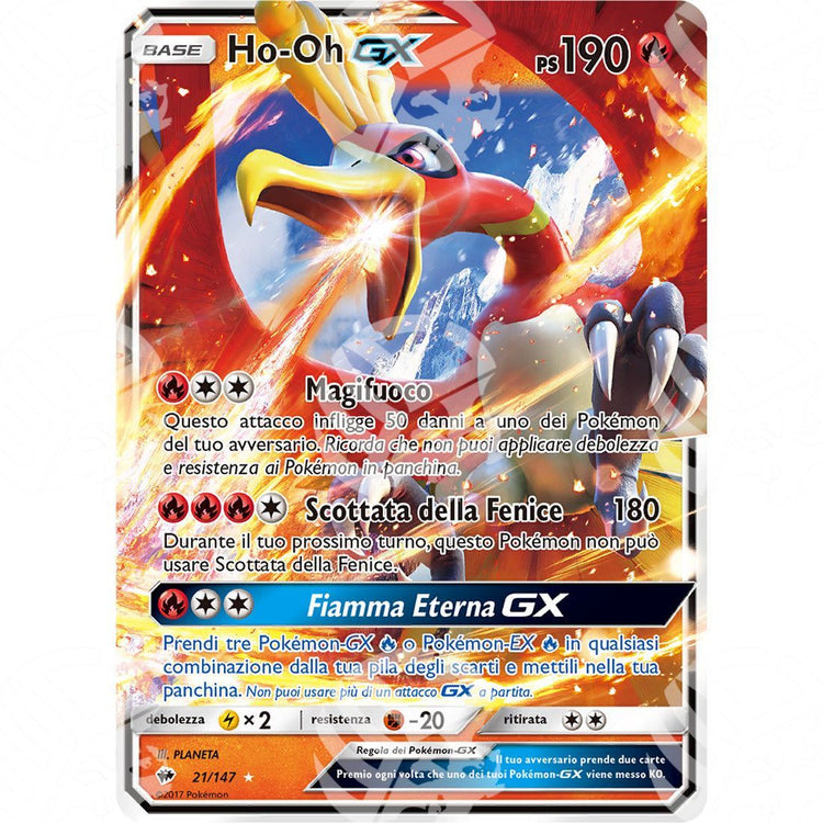 Ombre Infuocate - Ho-Oh GX - Holo Rare 21/147 - Warcard - Ombre Infuocate - Ho-Oh GX - Holo Rare 21/147 i prezzi più bassi sul mercato, solo da www.warcardshop.com! Carte singole, box, buste e mazzi.