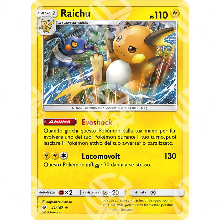 Ombre Infuocate - Raichu - Holo Rare 41/147 - Warcard - Ombre Infuocate - Raichu - Holo Rare 41/147 i prezzi più bassi sul mercato, solo da www.warcardshop.com! Carte singole, box, buste e mazzi.