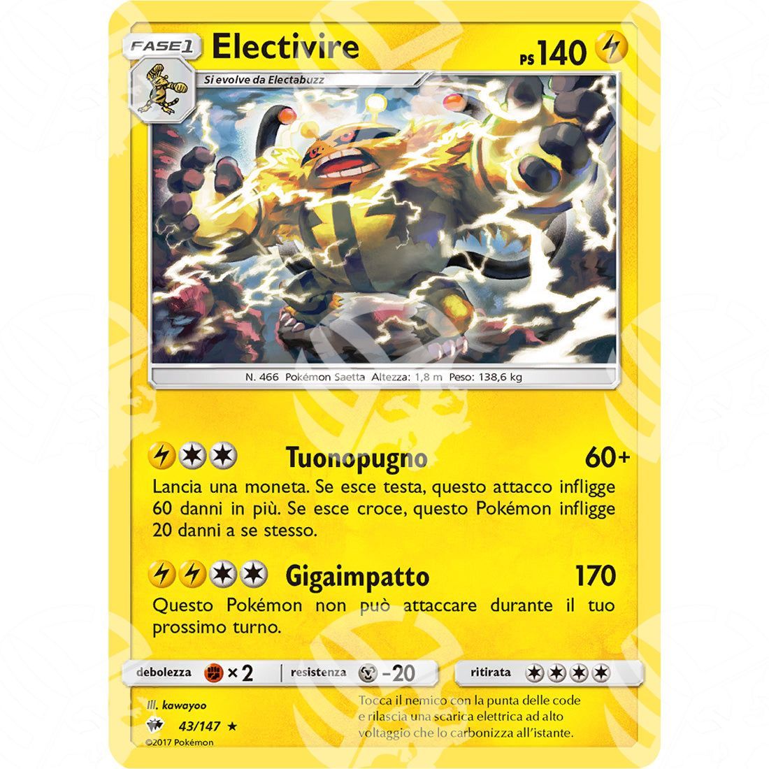 Ombre Infuocate - Electivire - 43/147 - Warcard - Ombre Infuocate - Electivire - 43/147 i prezzi più bassi sul mercato, solo da www.warcardshop.com! Carte singole, box, buste e mazzi.