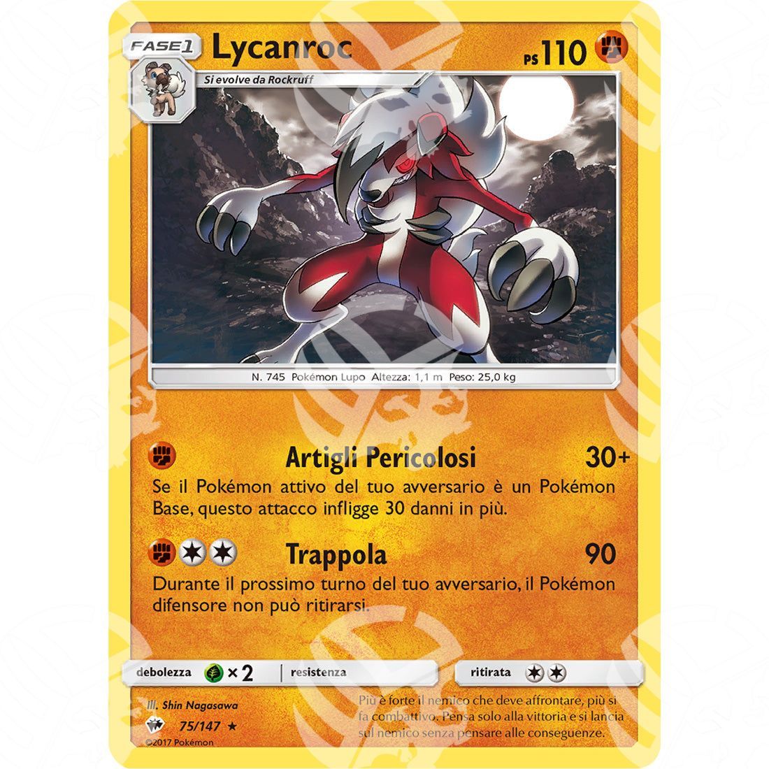 Ombre Infuocate - Lycanroc - Holo Rare 75/147 - Warcard - Ombre Infuocate - Lycanroc - Holo Rare 75/147 i prezzi più bassi sul mercato, solo da www.warcardshop.com! Carte singole, box, buste e mazzi.