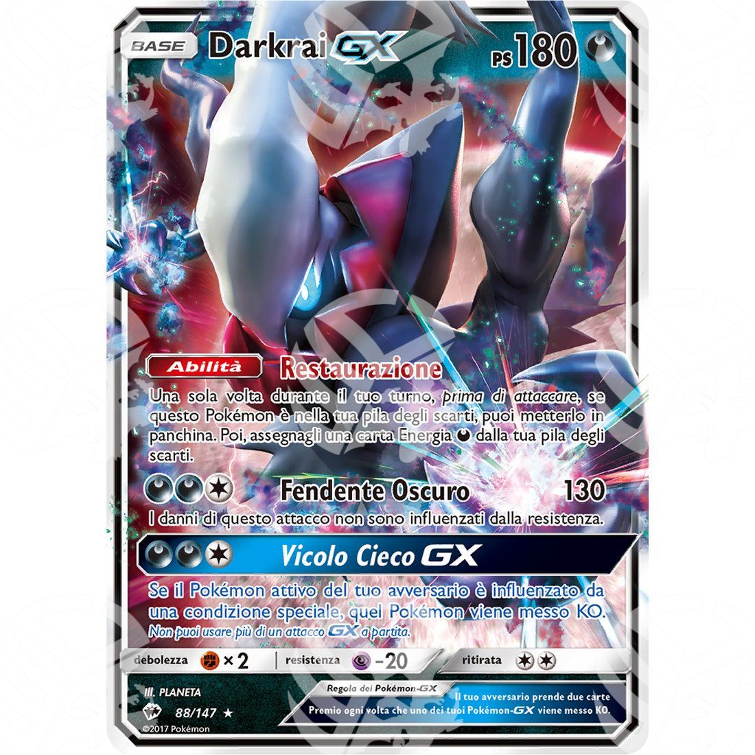 Ombre Infuocate - Darkrai GX - Holo Rare 88/147 - Warcard - Ombre Infuocate - Darkrai GX - Holo Rare 88/147 i prezzi più bassi sul mercato, solo da www.warcardshop.com! Carte singole, box, buste e mazzi.