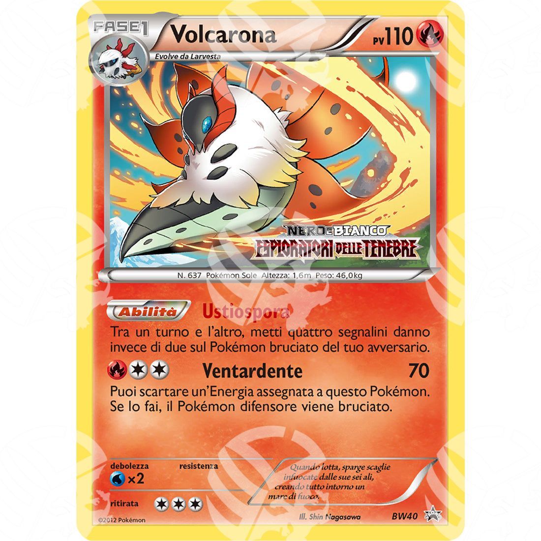 Black Star Promos - BW - Volcarona - Prerelease BW40 | STAFF - Warcard - Black Star Promos - BW - Volcarona - Prerelease BW40 | STAFF i prezzi più bassi sul mercato, solo da www.warcardshop.com! Carte singole, box, buste e mazzi.