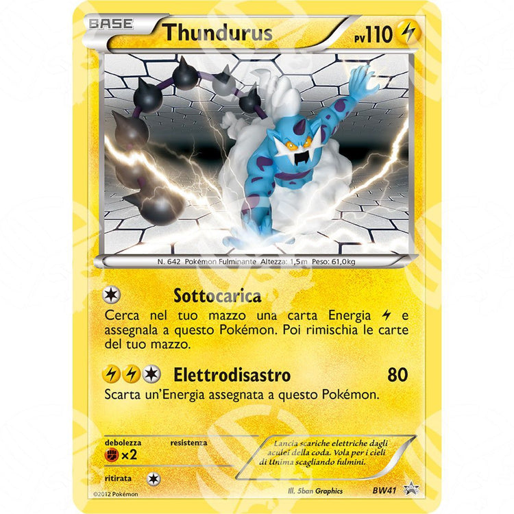 Black Star Promos - BW - Thundurus - Reverse Holo | BW41 - Warcard - Black Star Promos - BW - Thundurus - Reverse Holo | BW41 i prezzi più bassi sul mercato, solo da www.warcardshop.com! Carte singole, box, buste e mazzi.