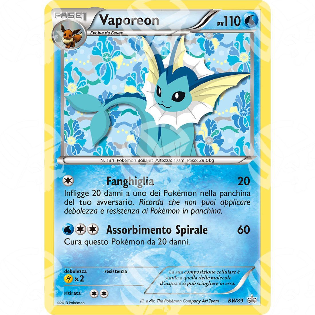 Black Star Promos - BW - Vaporeon - Holo Promo BW89 - Warcard - Black Star Promos - BW - Vaporeon - Holo Promo BW89 i prezzi più bassi sul mercato, solo da www.warcardshop.com! Carte singole, box, buste e mazzi.