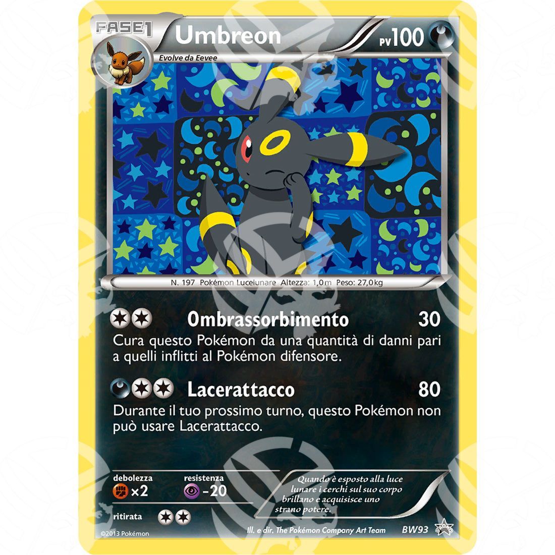 Black Star Promos - BW - Umbreon - Holo Promo BW93 - Warcard - Black Star Promos - BW - Umbreon - Holo Promo BW93 i prezzi più bassi sul mercato, solo da www.warcardshop.com! Carte singole, box, buste e mazzi.