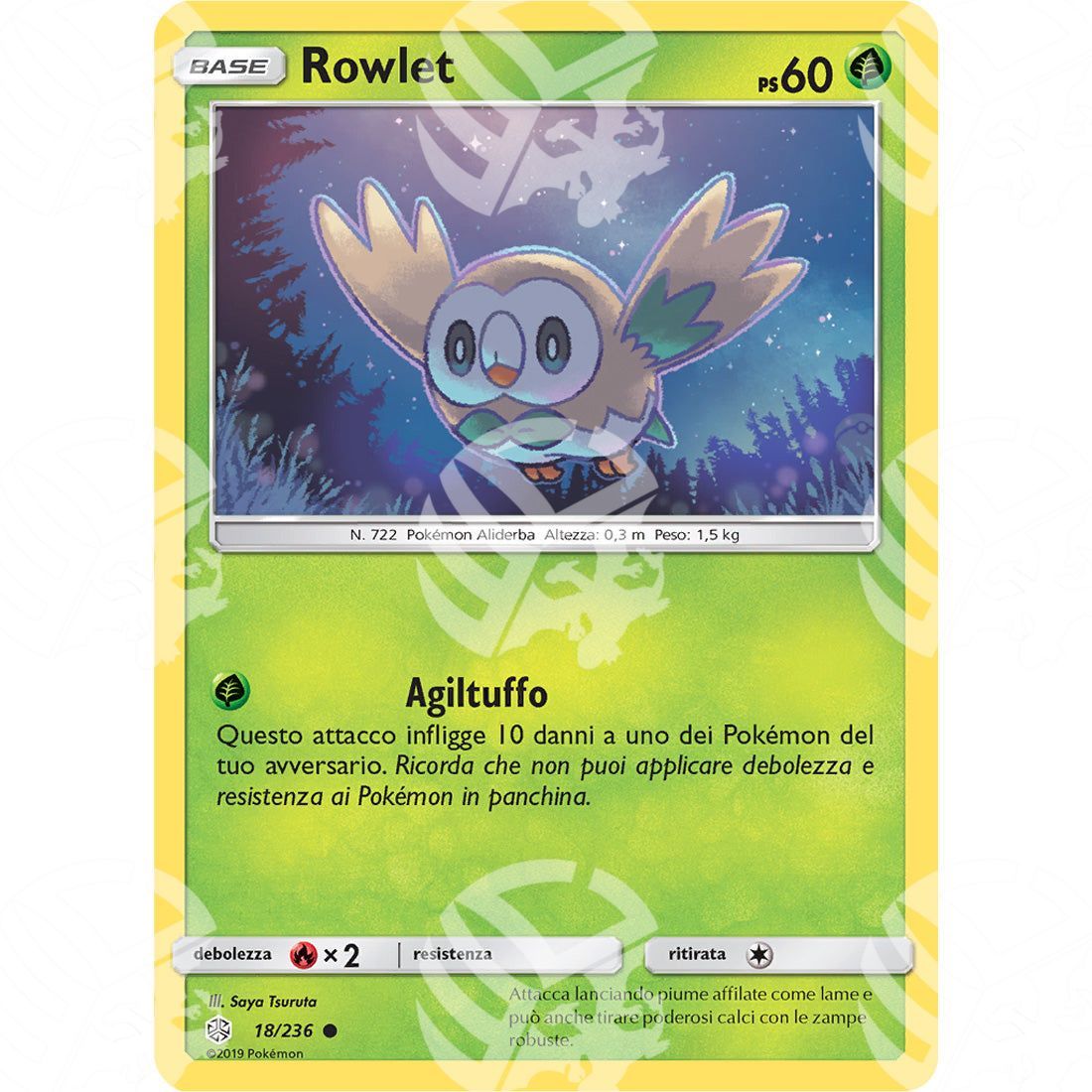 Eclissi Cosmica - Rowlet - 18/236 - Warcard - Eclissi Cosmica - Rowlet - 18/236 i prezzi più bassi sul mercato, solo da www.warcardshop.com! Carte singole, box, buste e mazzi.