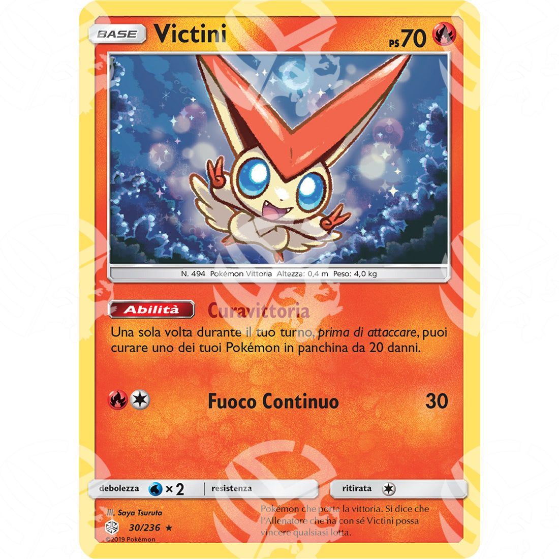 Eclissi Cosmica - Victini - Holo Rare 30/236 - Warcard - Eclissi Cosmica - Victini - Holo Rare 30/236 i prezzi più bassi sul mercato, solo da www.warcardshop.com! Carte singole, box, buste e mazzi.