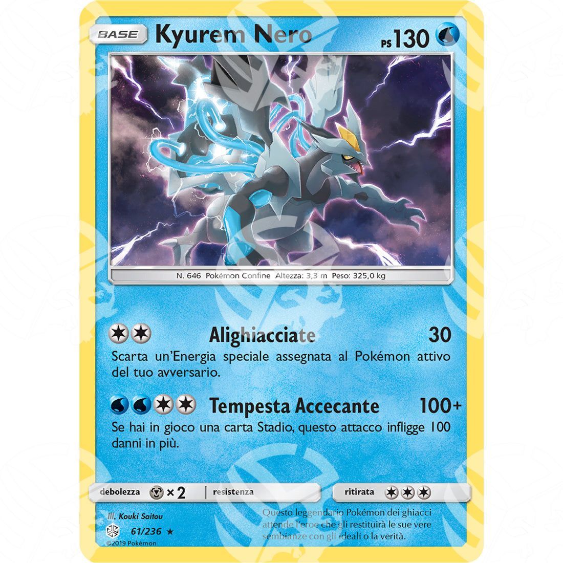 Eclissi Cosmica - Black Kyurem - Holo Rare 61/236 - Warcard - Eclissi Cosmica - Black Kyurem - Holo Rare 61/236 i prezzi più bassi sul mercato, solo da www.warcardshop.com! Carte singole, box, buste e mazzi.