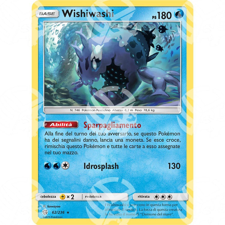 Eclissi Cosmica - Wishiwashi - Holo Rare 62/236 - Warcard - Eclissi Cosmica - Wishiwashi - Holo Rare 62/236 i prezzi più bassi sul mercato, solo da www.warcardshop.com! Carte singole, box, buste e mazzi.