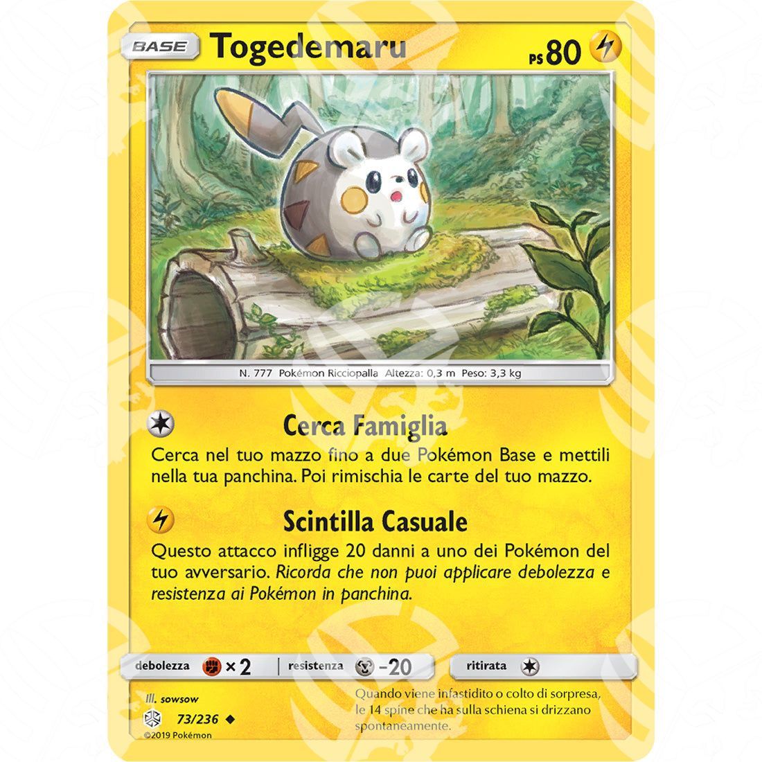 Eclissi Cosmica - Togedemaru - 73/236 - Warcard - Eclissi Cosmica - Togedemaru - 73/236 i prezzi più bassi sul mercato, solo da www.warcardshop.com! Carte singole, box, buste e mazzi.