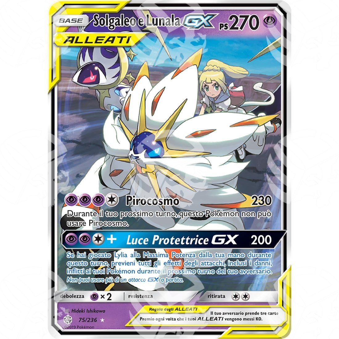 Eclissi Cosmica - Solgaleo & Lunala GX - 75/236 - Warcard - Eclissi Cosmica - Solgaleo & Lunala GX - 75/236 i prezzi più bassi sul mercato, solo da www.warcardshop.com! Carte singole, box, buste e mazzi.