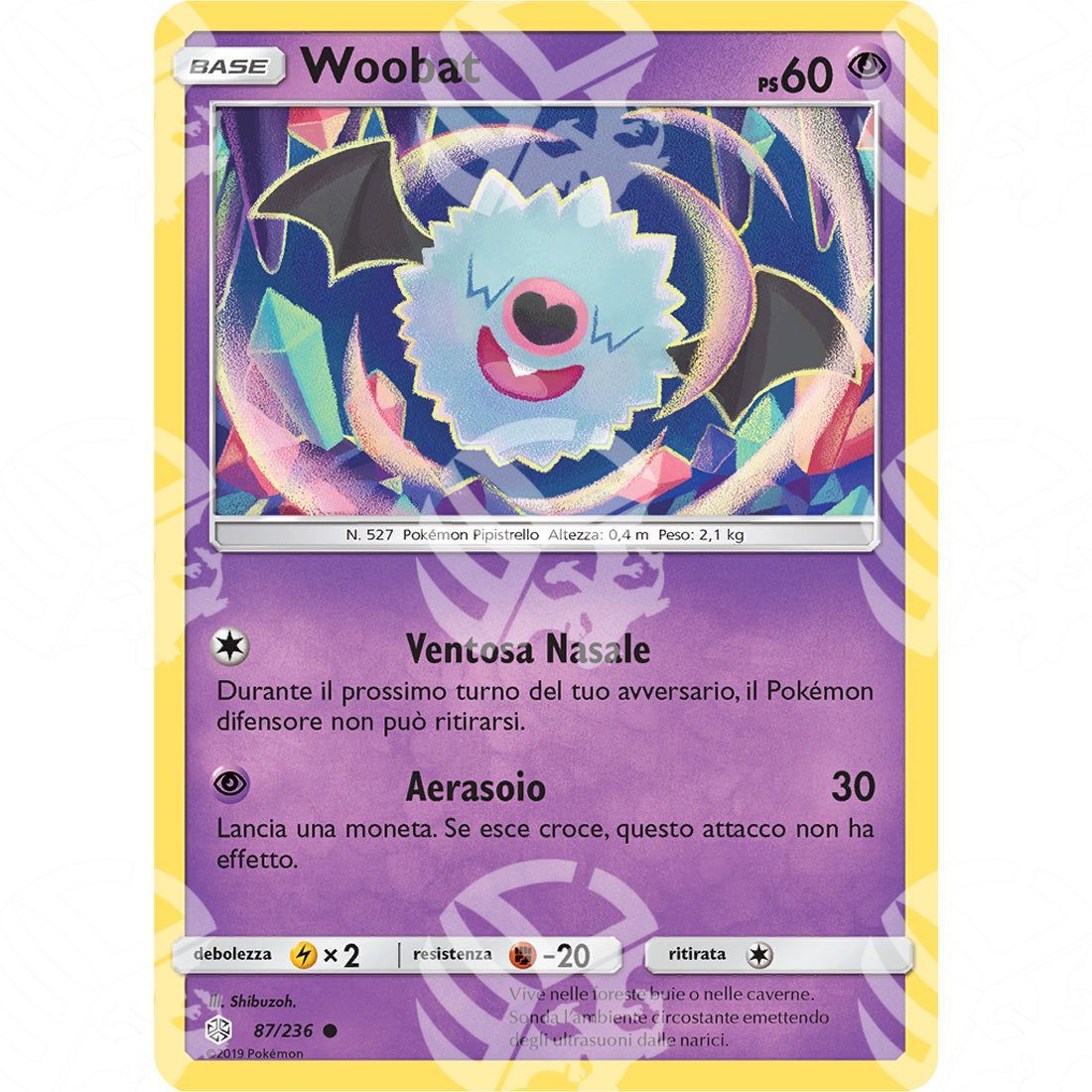 Eclissi Cosmica - Woobat - 87/236 - Warcard - Eclissi Cosmica - Woobat - 87/236 i prezzi più bassi sul mercato, solo da www.warcardshop.com! Carte singole, box, buste e mazzi.