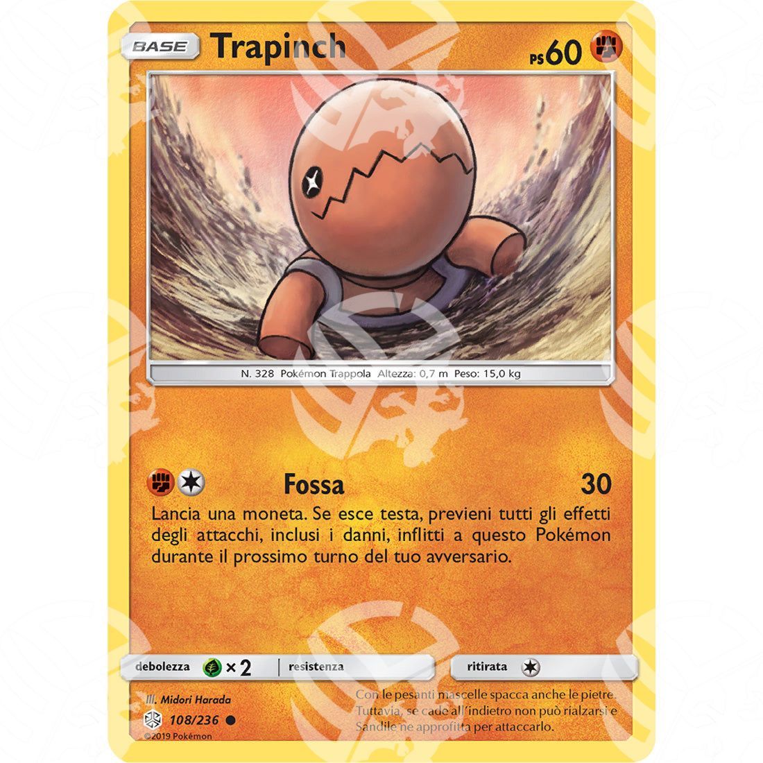 Eclissi Cosmica - Trapinch - 108/236 - Warcard - Eclissi Cosmica - Trapinch - 108/236 i prezzi più bassi sul mercato, solo da www.warcardshop.com! Carte singole, box, buste e mazzi.