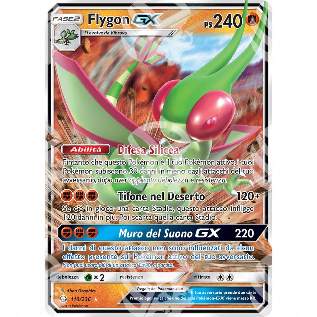 Eclissi Cosmica - Flygon GX - Secret Rare 110/236 - Warcard - Eclissi Cosmica - Flygon GX - Secret Rare 110/236 i prezzi più bassi sul mercato, solo da www.warcardshop.com! Carte singole, box, buste e mazzi.