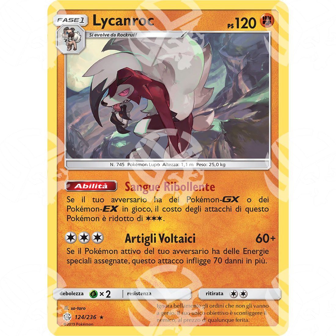 Eclissi Cosmica - Lycanroc - Holo Rare 124/236 - Warcard - Eclissi Cosmica - Lycanroc - Holo Rare 124/236 i prezzi più bassi sul mercato, solo da www.warcardshop.com! Carte singole, box, buste e mazzi.