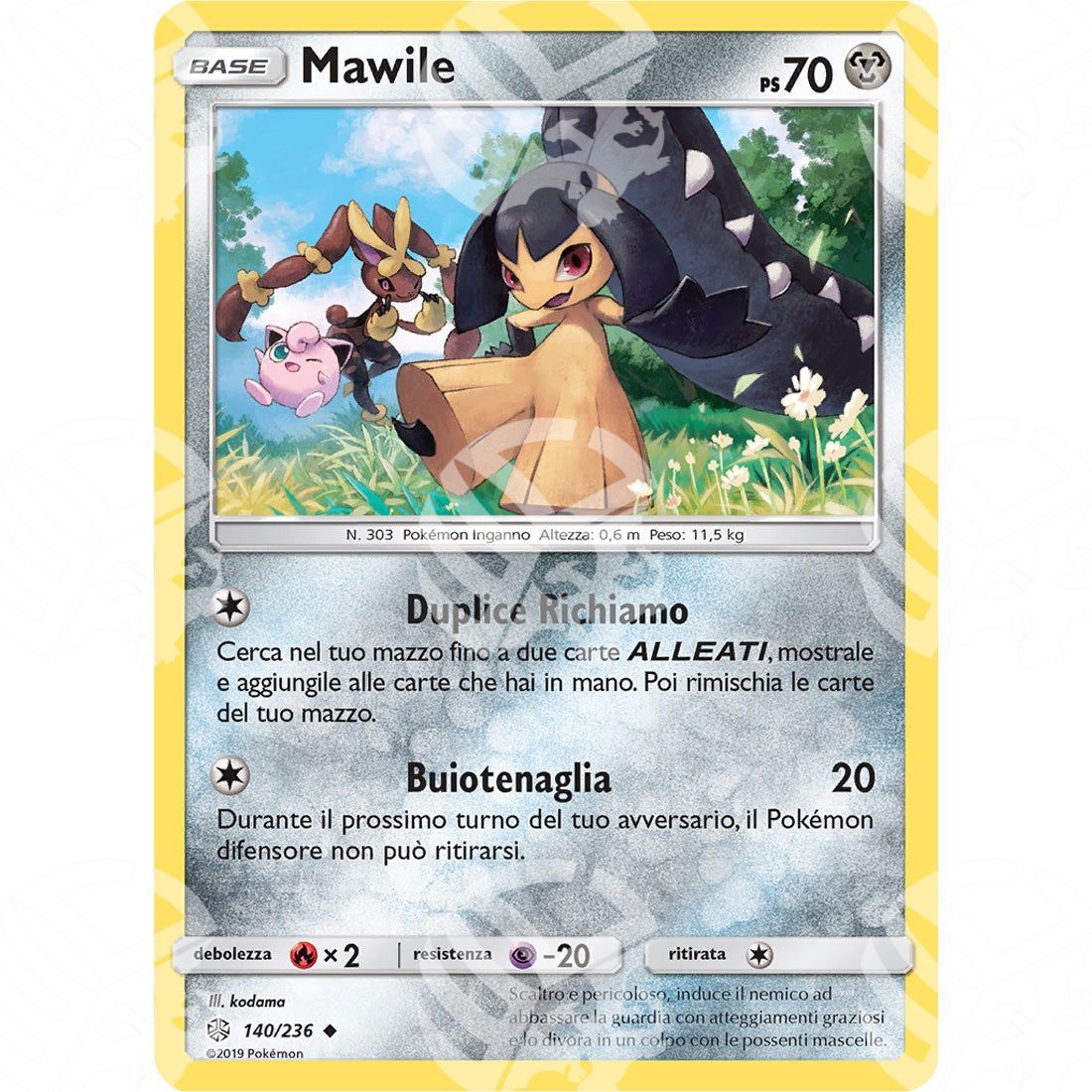 Eclissi Cosmica - Mawile - 140/236 - Warcard - Eclissi Cosmica - Mawile - 140/236 i prezzi più bassi sul mercato, solo da www.warcardshop.com! Carte singole, box, buste e mazzi.