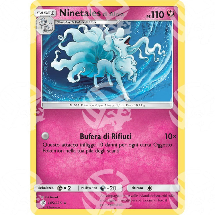 Eclissi Cosmica - Alolan Ninetales - Holo Rare 145/236 - Warcard - Eclissi Cosmica - Alolan Ninetales - Holo Rare 145/236 i prezzi più bassi sul mercato, solo da www.warcardshop.com! Carte singole, box, buste e mazzi.