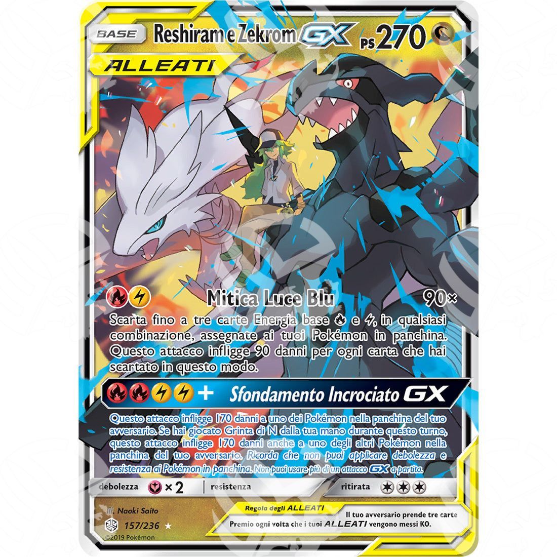 Eclissi Cosmica - Reshiram & Zekrom GX - 157/236 - Warcard - Eclissi Cosmica - Reshiram & Zekrom GX - 157/236 i prezzi più bassi sul mercato, solo da www.warcardshop.com! Carte singole, box, buste e mazzi.