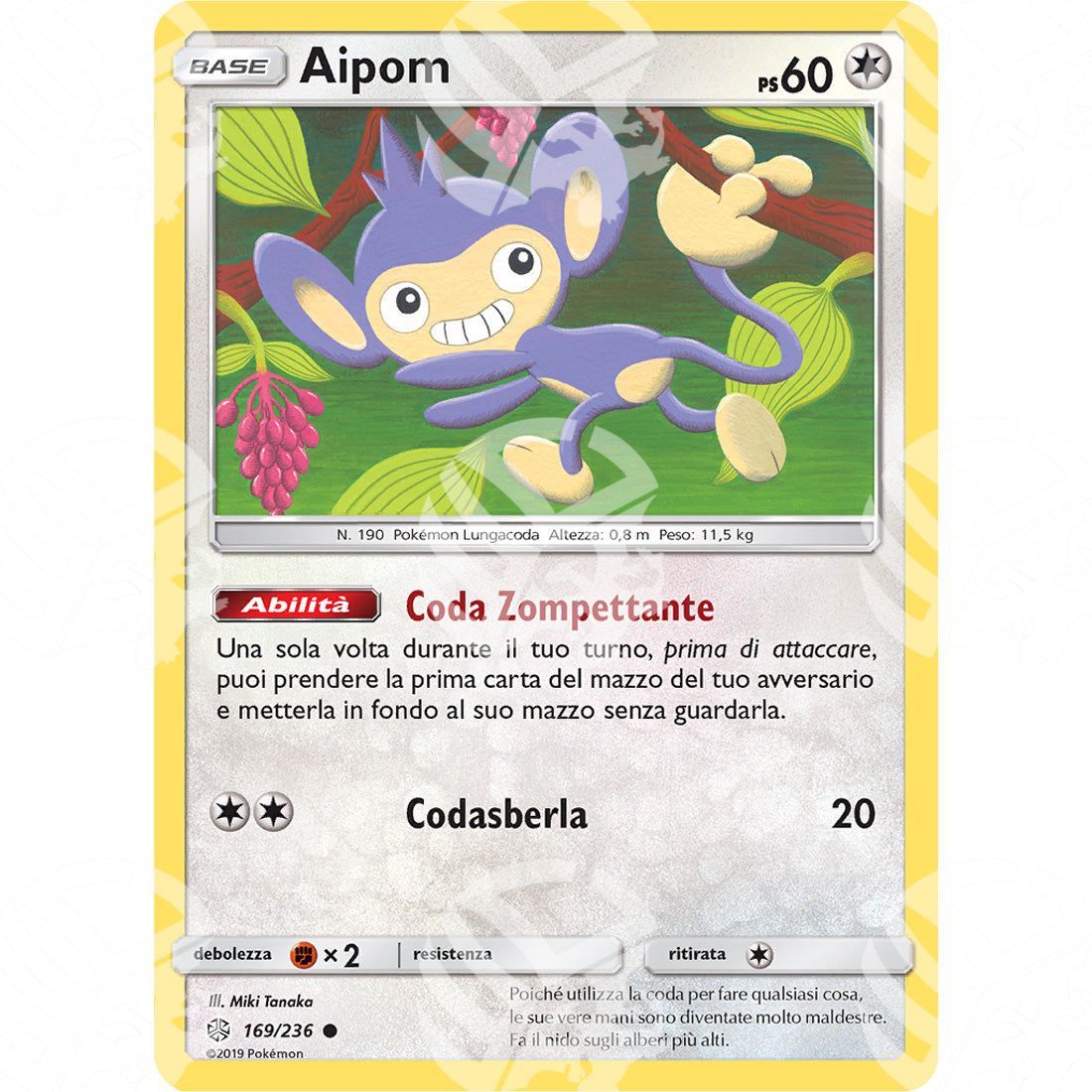 Eclissi Cosmica - Aipom - 169/236 - Warcard - Eclissi Cosmica - Aipom - 169/236 i prezzi più bassi sul mercato, solo da www.warcardshop.com! Carte singole, box, buste e mazzi.