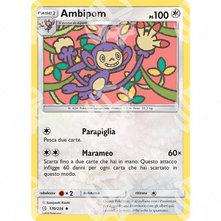 Eclissi Cosmica - Ambipom - 170/236 - Warcard - Eclissi Cosmica - Ambipom - 170/236 i prezzi più bassi sul mercato, solo da www.warcardshop.com! Carte singole, box, buste e mazzi.