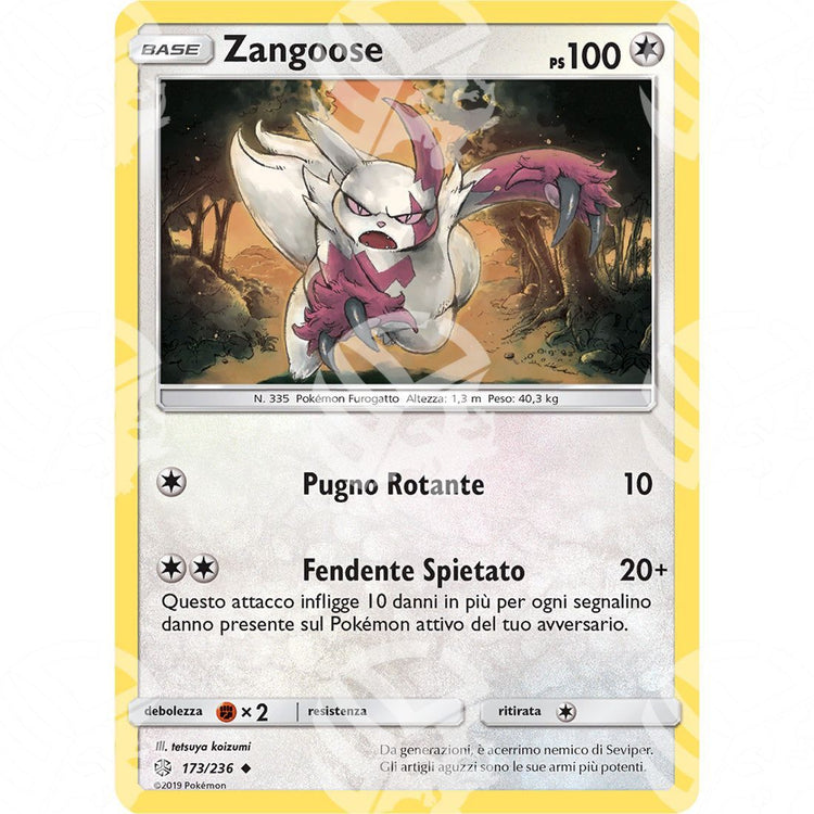 Eclissi Cosmica - Zangoose - 173/236 - Warcard - Eclissi Cosmica - Zangoose - 173/236 i prezzi più bassi sul mercato, solo da www.warcardshop.com! Carte singole, box, buste e mazzi.