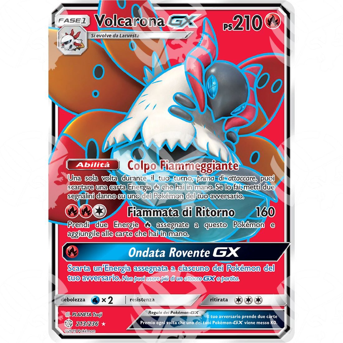 Eclissi Cosmica - Volcarona GX - Secret Rare 213/236 - Warcard - Eclissi Cosmica - Volcarona GX - Secret Rare 213/236 i prezzi più bassi sul mercato, solo da www.warcardshop.com! Carte singole, box, buste e mazzi.