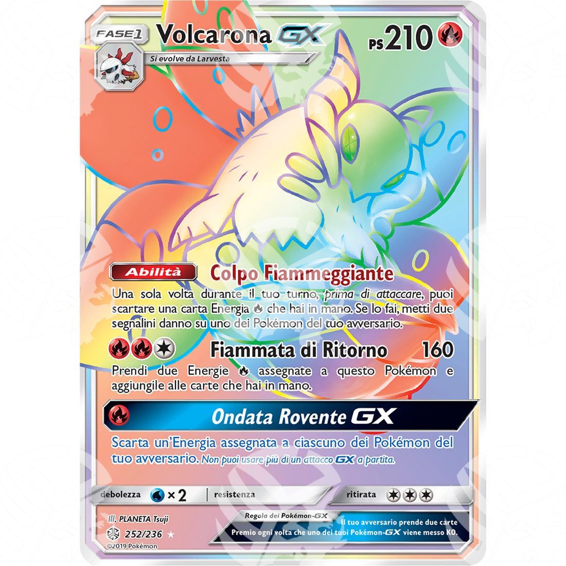 Eclissi Cosmica - Volcarona GX - Rainbow 252/236 - Warcard - Eclissi Cosmica - Volcarona GX - Rainbow 252/236 i prezzi più bassi sul mercato, solo da www.warcardshop.com! Carte singole, box, buste e mazzi.