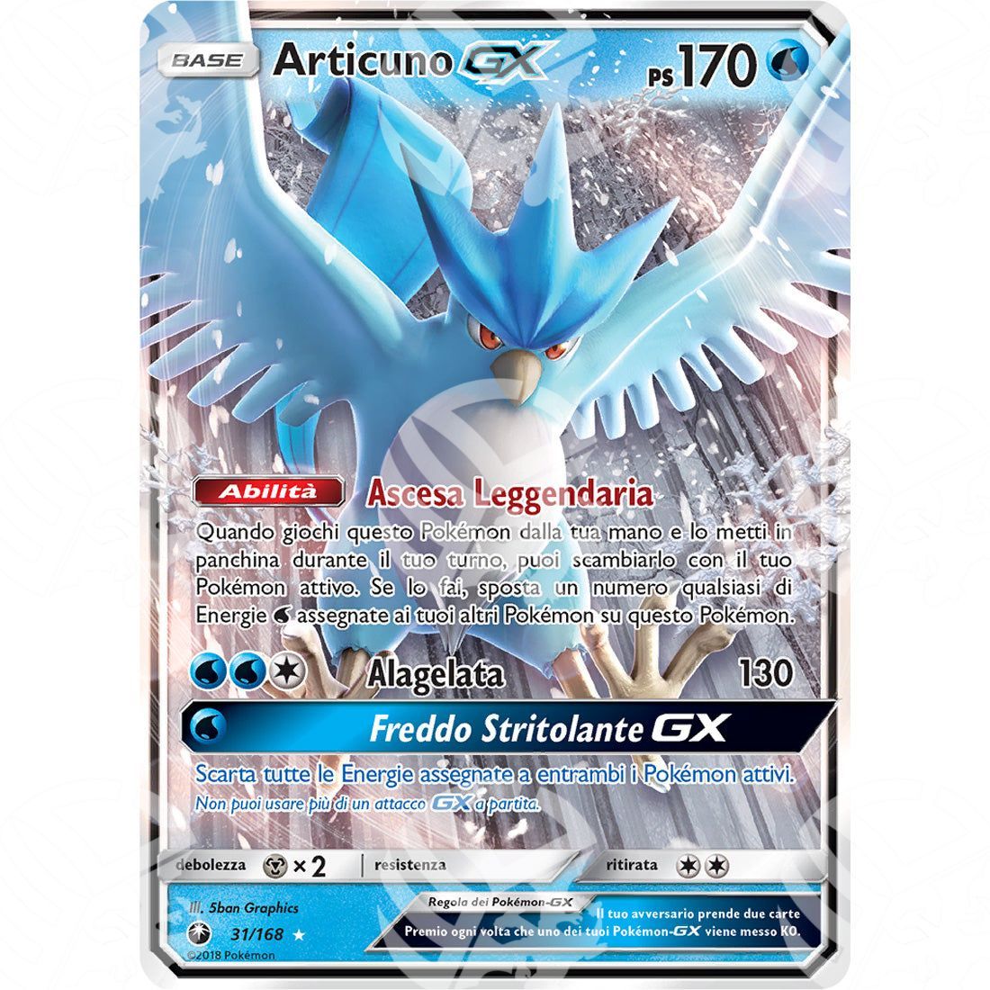 Tempesta Astrale - Articuno GX - Holo Rare 31/168 - Warcard - Tempesta Astrale - Articuno GX - Holo Rare 31/168 i prezzi più bassi sul mercato, solo da www.warcardshop.com! Carte singole, box, buste e mazzi.