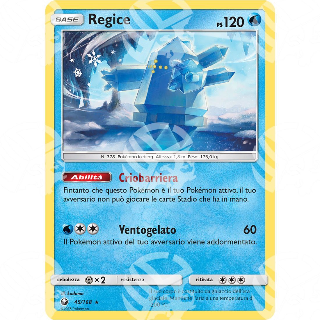 Tempesta Astrale - Regice - 45/168 - Warcard - Tempesta Astrale - Regice - 45/168 i prezzi più bassi sul mercato, solo da www.warcardshop.com! Carte singole, box, buste e mazzi.