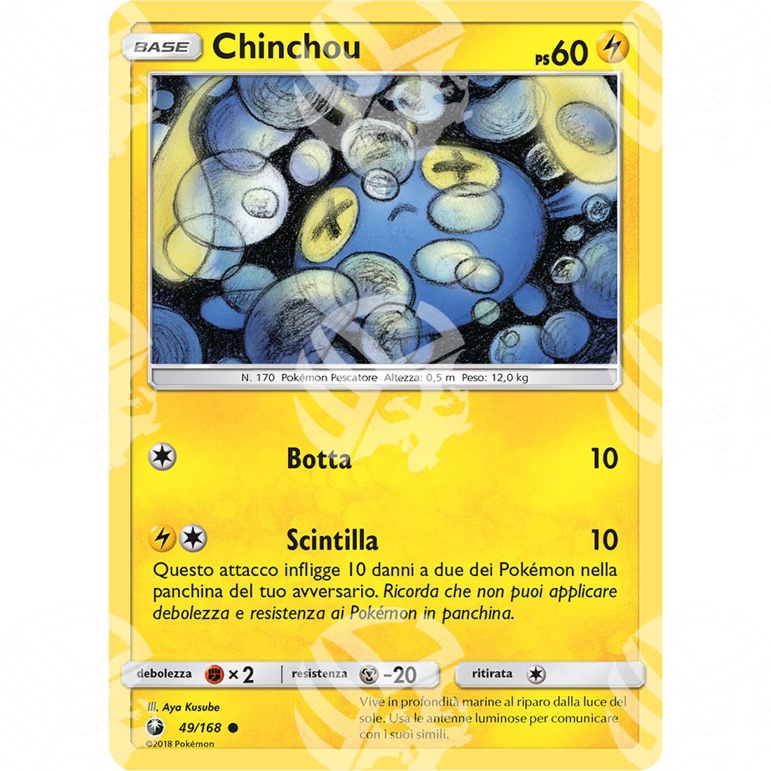 Tempesta Astrale - Chinchou - 49/168 - Warcard - Tempesta Astrale - Chinchou - 49/168 i prezzi più bassi sul mercato, solo da www.warcardshop.com! Carte singole, box, buste e mazzi.