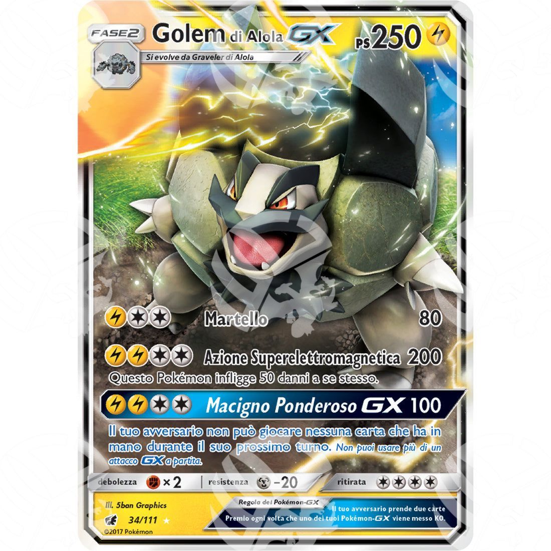 Invasione Scarlatta - Alolan Golem GX - Holo Rare 34/111 - Warcard - Invasione Scarlatta - Alolan Golem GX - Holo Rare 34/111 i prezzi più bassi sul mercato, solo da www.warcardshop.com! Carte singole, box, buste e mazzi.