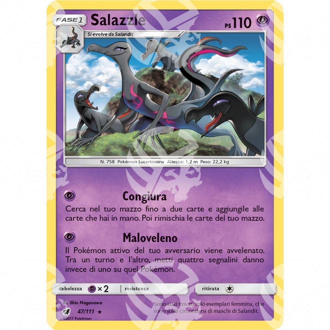 Invasione Scarlatta - Salazzle - Holo Rare 47/111 - Warcard - Invasione Scarlatta - Salazzle - Holo Rare 47/111 i prezzi più bassi sul mercato, solo da www.warcardshop.com! Carte singole, box, buste e mazzi.