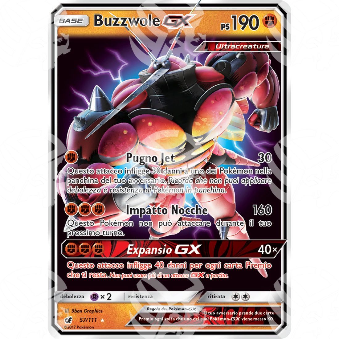 Invasione Scarlatta - Buzzwole GX - Holo Rare 57/111 - Warcard - Invasione Scarlatta - Buzzwole GX - Holo Rare 57/111 i prezzi più bassi sul mercato, solo da www.warcardshop.com! Carte singole, box, buste e mazzi.